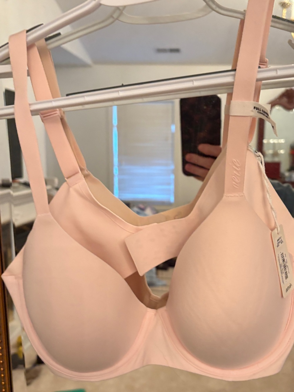 Aerie Light Pink Seamless Underwire Molded Bra NWT